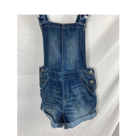 Denizen by Levi's Loose Fit Cuffed Dark Blue Denim Jean Shortall Size XS - Picture 5 of 10